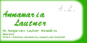 annamaria lautner business card